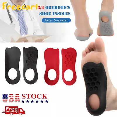 3/4 Orthotic Shoe Insoles Inserts Flat Feet High Arch Support Plantar Fasciitis • $7.43