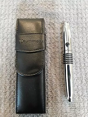 Elegant Oversized Montefiore Ballpoint Pen Brand New With Leatherette Holder. • $12.99