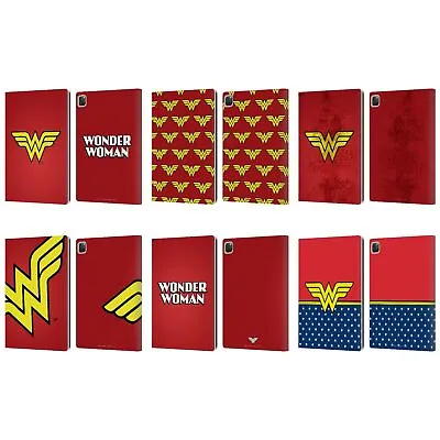 OFFICIAL WONDER WOMAN DC COMICS LOGOS LEATHER BOOK WALLET CASE FOR APPLE IPAD • £24.95