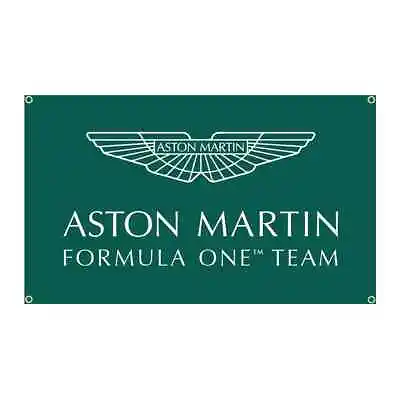 Aston Martin USA Racing Banner Size 150 CM Flag Logo Formula 1 • $31.85