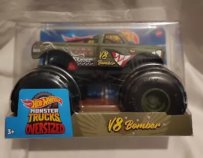 Hot Wheels Monster Truck Oversized V8 Bomber 1:24 Scale New • $24