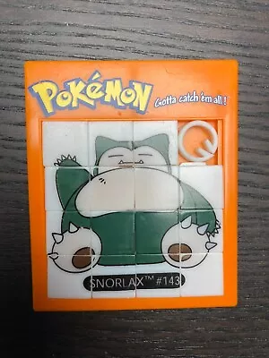 Vintage Pokemon “Gotta Catch’em All” Sliding Slide Puzzle Snorlax #143 • $4.97