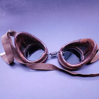 Vintage Safety Goggles Marked OV On The Head Band Colored Lenses (7223) • $74.99