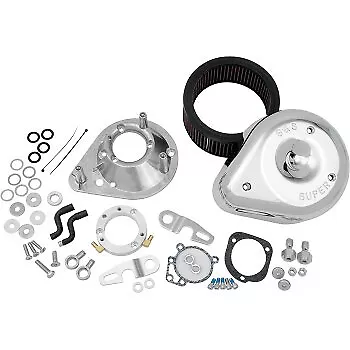 S&S Chrome Tear Drop Air Cleaner Kit For Harley Sportster 91-06 W/ Stock CV Carb • $329.95