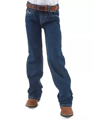 Cowgirl Tuff Western Jeans Girls Freedom Bootcut Medium Wash GJFRDO • $64.94