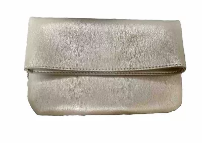 $100 Neiman Marcus Women's Gold Envelope Magnetic Folding Clutch Bag Purse • $27