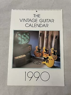 Vtg 1990 GUITAR Calendar Fender Gibson Rickenbacker Gretsch Electric Acoustic • $19.50