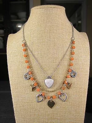 New With Tags Lucky Brand Necklace Semi-precious Accents Stone Mixed Metals • $29.99