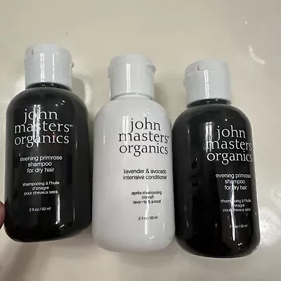 John Masters Organics 3 Pc Set 2 Shampoo 1 Conditioner 2 Fl Oz- Pack Of 3 • $12