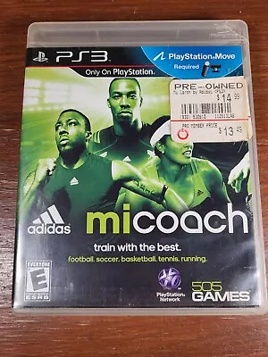 MiCoach (PS3 PlayStation 3 2012) Complete W/ Manual CIB MI COACH Tested • $6.99