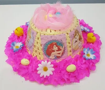 Handmade Magic Disney Princess Easter Bonnet Party Hat Flowers Girl • £15
