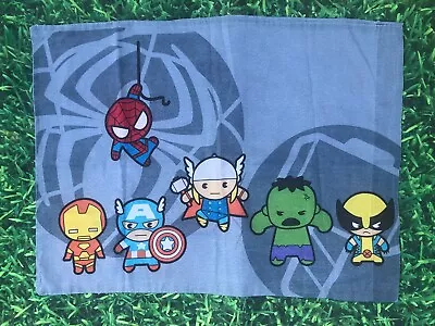 Marvel Superheroes  Pillowcase - Thor Hulk Wolverine Spiderman - Double Sided • $5.88