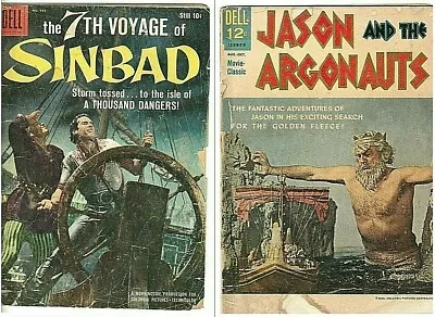 JASON AND THE ARGONAUTS+SEVENTH VOYAGE OF SINBAD 1958/1963 Dell Comics Films 7th • £69.99