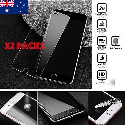 $8.99 • Buy X2 Tempered Glass Screen Protector For IPhone 13 SE2 12 11Pro XR Xs Max 5 6 7 8+