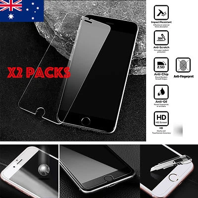 $8.99 • Buy X2 Tempered Glass Screen Protector For IPhone 13 SE2 12 11Pro XR Xs Max 5 6 7 8+