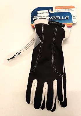 Manzella Women's Black Ivory Equinox Ultra TouchTip Warmer Gloves S/M FLAW • $13.95