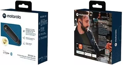 Motorola Boom 3+ In Ear Wireless Mono Alexa Enabled Noise Cancelling Headset • $22.87