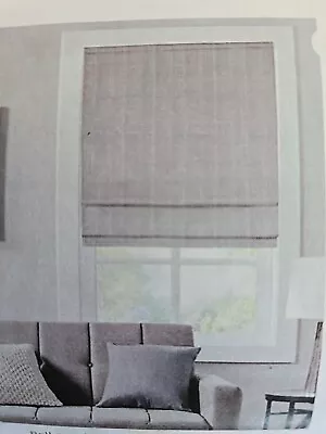 Madison Park Grey Galen Cordless Roman Shades 29 X64   • $13