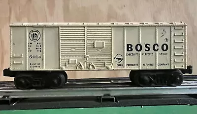 POSTWAR “O” Ga. LIONEL BOSCO BOX CAR No. 6014 • $15.50