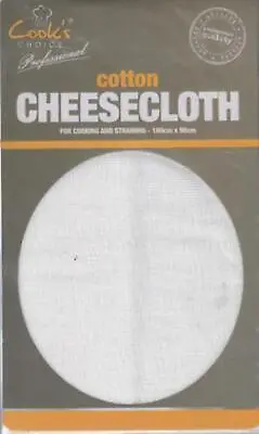 MUSLIN CHEESE MAKING CLOTH 180cm X 90cm COTTON COOKING STRAIN DRAINING STEAMING • £3.25