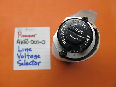 Pioneer Akr-001-0 Line Voltage Selector Qx-8000 Quad Stereo Receiver • $27.95