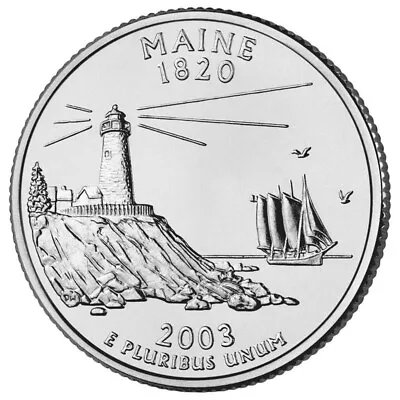 2003 D - Maine - State Quarter • $1.55