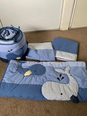 $70 • Buy Nautica Kids Brody 4 Piece Crib Bedding Set & Diaper Stacker - Retails $179.99