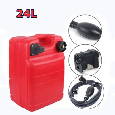Portable 6 Gallon Marine Outboard Boat Motor Gas Fuel Tank With Fuel Line USA  • $95
