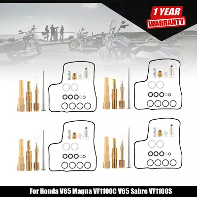 For Honda V65 Magna VF1100C V65 Sabre VF1100S 4pc Carburetor Repair Rebuild Kit • $17.74