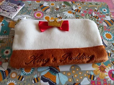 Idolish Tan And White Make Up Bag/ Purse Japanese Imported • £9