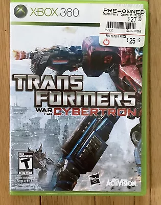$39.90 • Buy Transformers War For Cybertron (Microsoft Xbox 360) Game, Case & Manual Untested