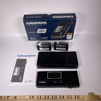 £89.99 • Buy Grundig Dh 2071 Dictaphone, Steno-Cassette Voice Recorder With Tapes Manual Box