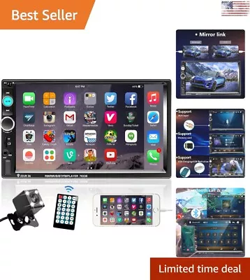 Premium Car Stereo: 7  Touch Screen Bluetooth Mirror Link Backup Camera • $58.99