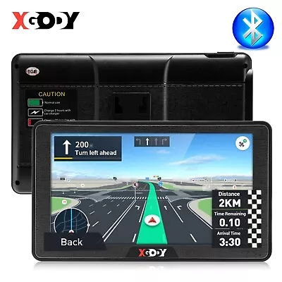 XGODY 7  Portable Car GPS Navigator Navigation Sat Nav Free Lifetime Map Updates • $80.99