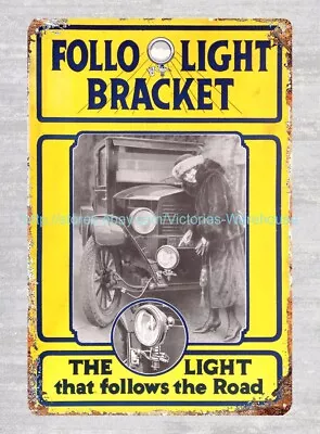 Interior Dorm Room Follo Light Bracket Auto Shop Garage Metal Tin Sign • $15.85