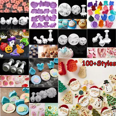 DIY Cookies Plunger Cutter Fondant Cake Decorating Biscuit Sugarcraft Mold Tool • £4.79