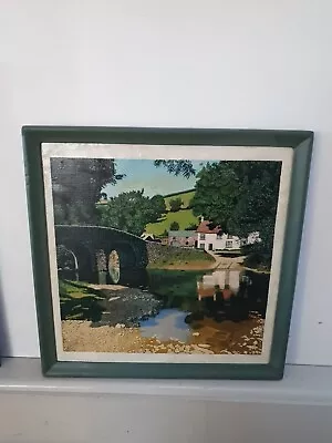 Vintage Painting Framed Lorna Doone Farm Dartmoor • £25