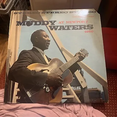 MUDDY WATERS At Newport 1960 LP CHESS LP 1449 US 1960 BLUES 1965 STEREO • $65