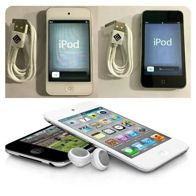Apple IPod Touch 4th Generation Black/White 64GB - New Battery Good Condition • $51.99