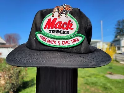 Vintage Louisville York Pa And Gmc Trucks Mack Patch Trucker Hat Usa Made • $5