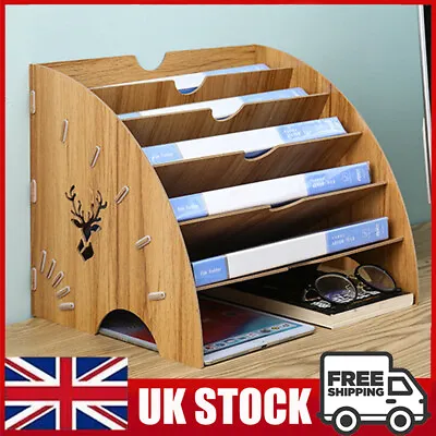 Office Desk Tidy Document File Paper Storage Rack Magazine Organiser Holder UK • £16.99