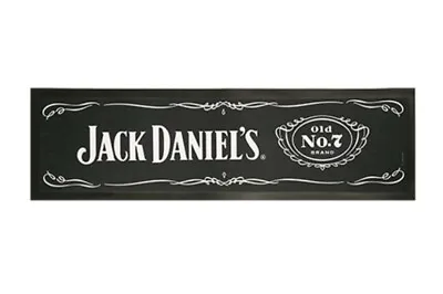 Jack Daniels Official Bar Runner Mat - Black (Brand New) • $74.99