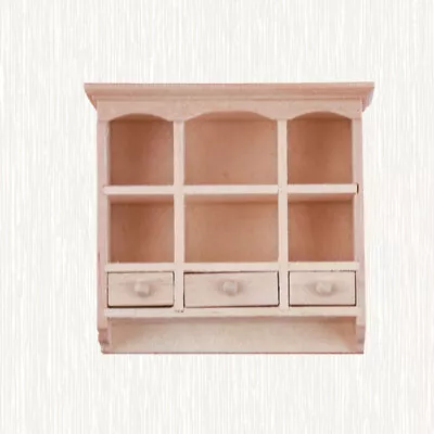 Small Furniture Kitchen Wall Mounted Shelf Toy Miniature Cupboard • $11.07