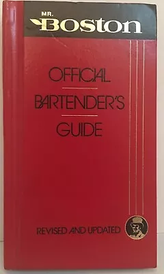 Mr. Boston Official Bartender's Guide (1988) 63rd Ed. Revised/Updated Hardcover • $9