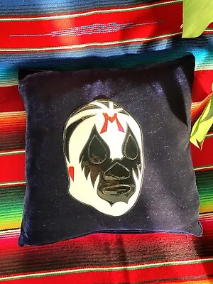 $34 • Buy Lucha Libre Pillow Luchador Mask Velour Decorative Pillow Wrestling Mask