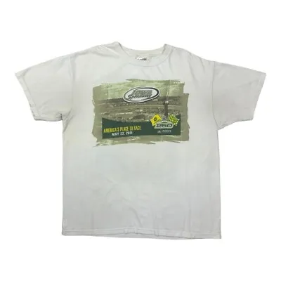 £29.99 • Buy Vintage 00s Iowa Speedway Nascar T Shirt XL White Pioneer And John Deere