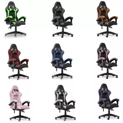 Luxury Executive Racing Gaming Office Chair Gas Lift Swivel Computer Desk Chairs • £79.91