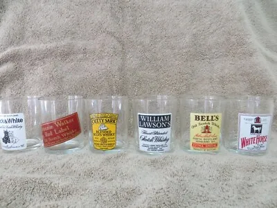 $36 • Buy Whisky Glasses Set Of 6 Scotch Whisky Johnnie Walker Plus Others NEW