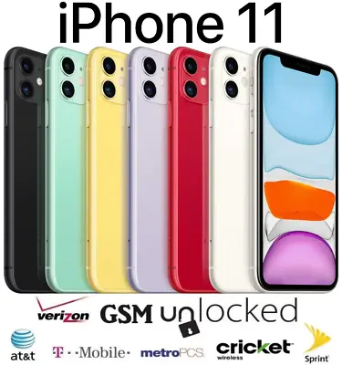 $229.95 • Buy Apple IPhone 11 A2111 - 64GB - Verizon GSM Unlocked AT&T T-Mobile Metro Cricket