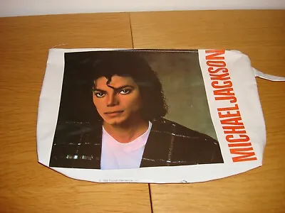 Michael Jackson Bad Cosmetic / Toiletry Bag 1988 Official Triumph International • $62.22